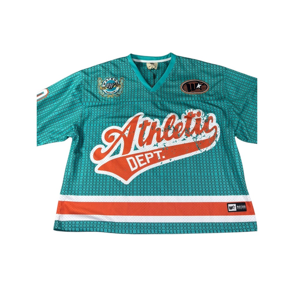 Watson Athletics Mens XL Teal Mesh Jersey‎ Athletic Dept Watson 00 Honeycomb